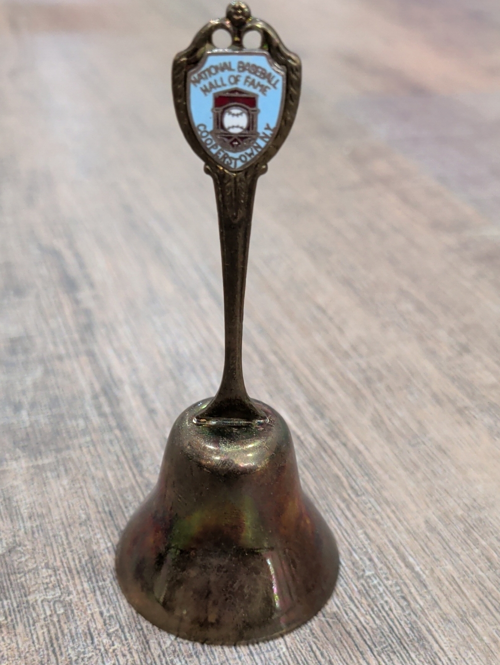 National Baseball Hall of Fame Collectible Brass Bell - Bronze Finish